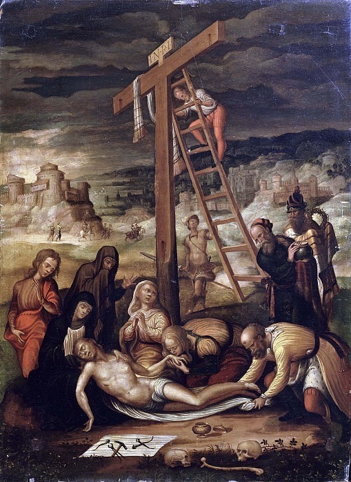 Снятие Христа с креста. Неизвестные художники