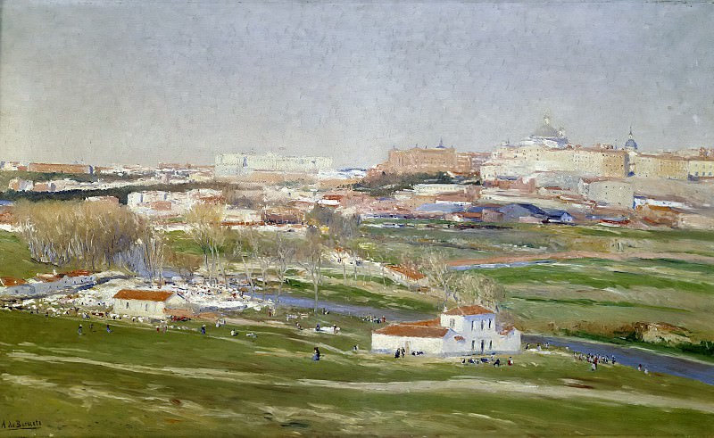 Beruete y Moret, Aureliano de -- Vista de Madrid desde la Pradera de San Isidro.. Part 2 Prado Museum