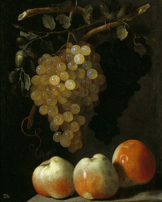 Espinosa, Juan de -- Bodegón de uvas y manzanas. Part 2 Prado Museum