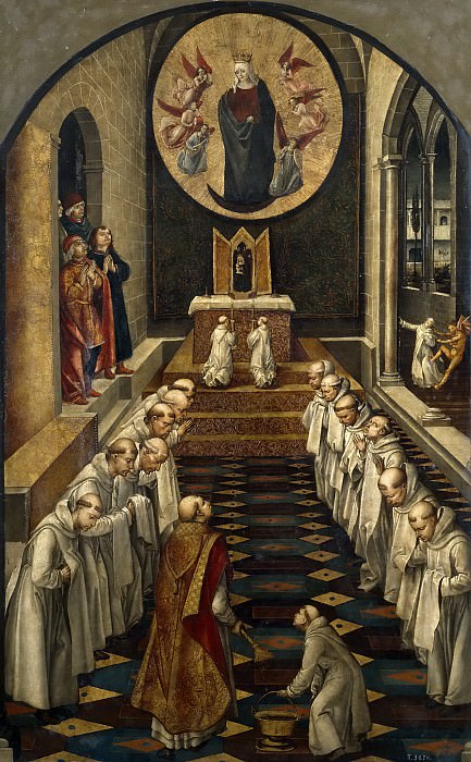 Berruguete, Pedro -- Aparición de la Virgen a una comunidad de dominicos. Part 2 Prado Museum