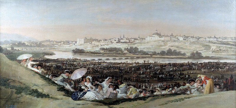 Goya y Lucientes, Francisco de -- La pradera de San Isidro. Part 2 Prado Museum