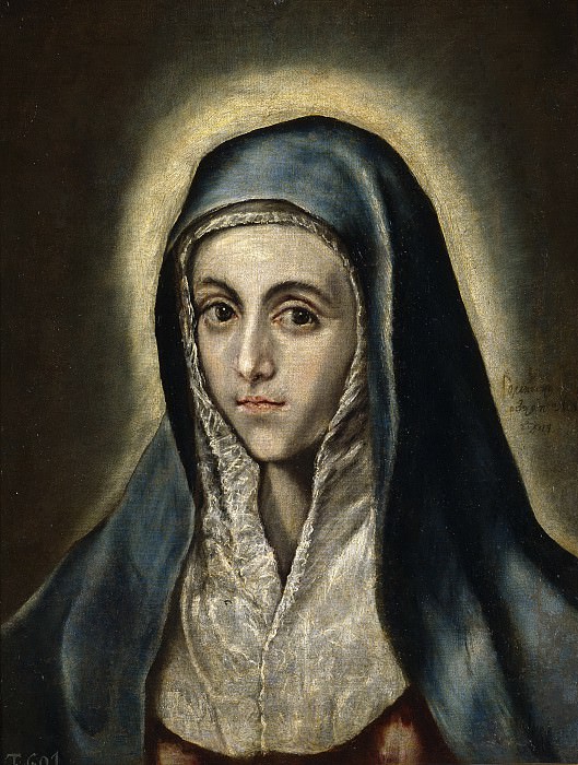 El Greco (y taller) -- La Virgen María. Part 2 Prado Museum