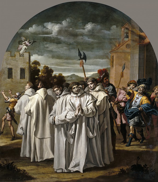 Carducho, Vicente -- Incendio en la Cartuja de Praga y persecución a los cartujos. Part 2 Prado Museum