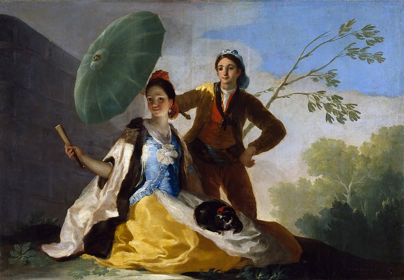 Goya y Lucientes, Francisco de -- El quitasol. Part 2 Prado Museum