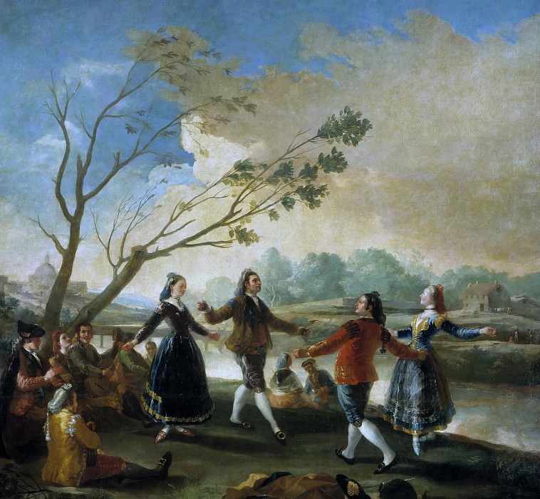 Goya y Lucientes, Francisco de -- Baile a orillas del Manzanares. Part 2 Prado Museum