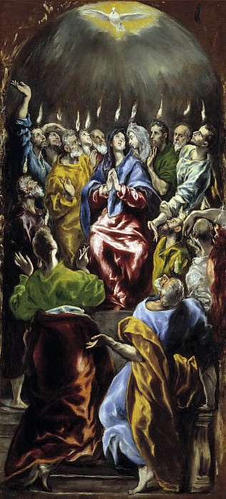 Пятидесятница (Сошествие Святого Духа на апостолов). Эль Греко
