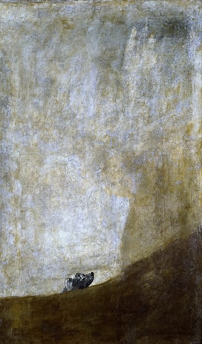 Goya y Lucientes, Francisco de -- Perro semihundido. Part 2 Prado Museum