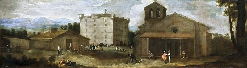 Agüero, Benito Manuel de -- Vista de El Campillo, casa de campo de los monjes de El Escorial. Part 2 Prado Museum