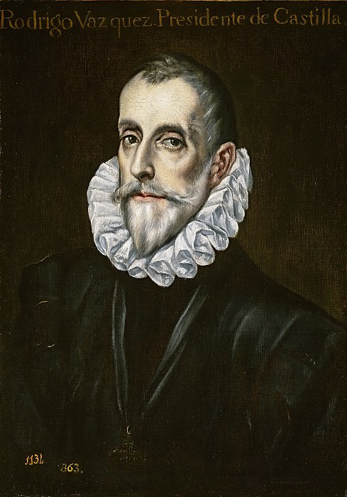 Anónimo (Copia de El Greco) -- Rodrigo Vázquez de Arce, presidente de los Consejos de Hacienda y de Castilla. Part 2 Prado Museum