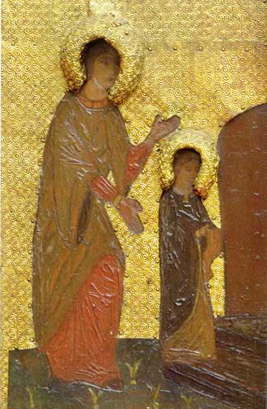 Perm iconostasis. Marian feast days. Presentation of the Virgin in the Temple. Saint Anne and the girl Maria. Roerich N.K. (Part 1)
