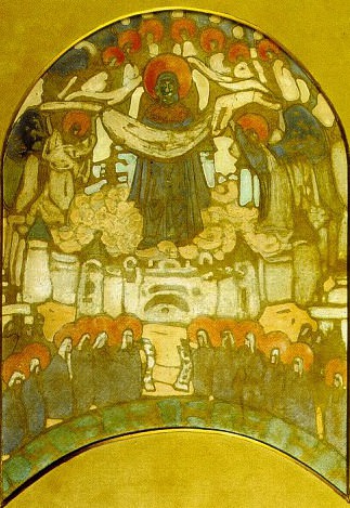 Cover Virgin (Sketch mosaic ). Roerich N.K. (Part 1)