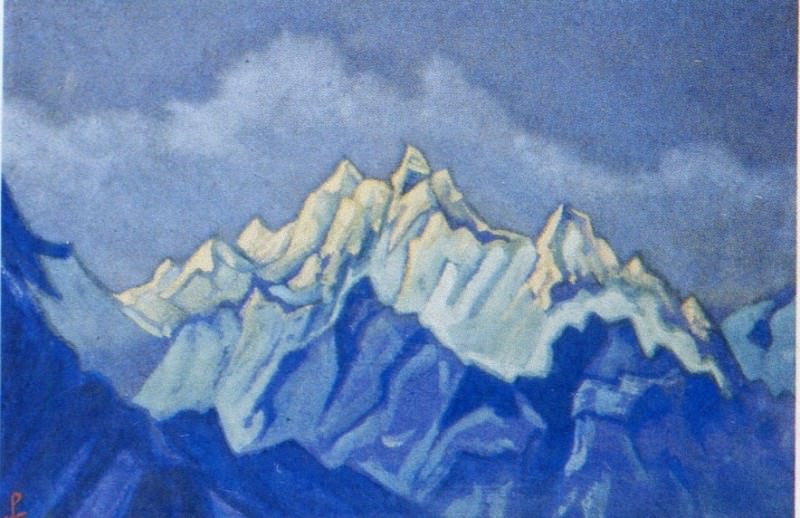 Himalayas # 68 Apex at dawn. Roerich N.K. (Part 6)