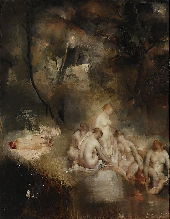 Grigory Gluckmann - Bathers in the Forest, 1930. Sotheby’s