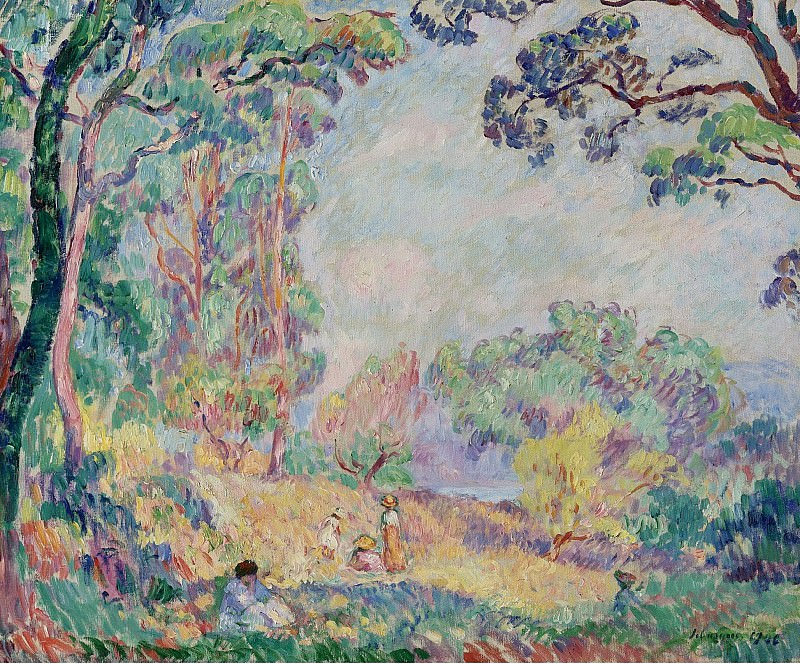 Henri Lebasque - Landscape with Young Women and Girls, 1906. Sotheby’s