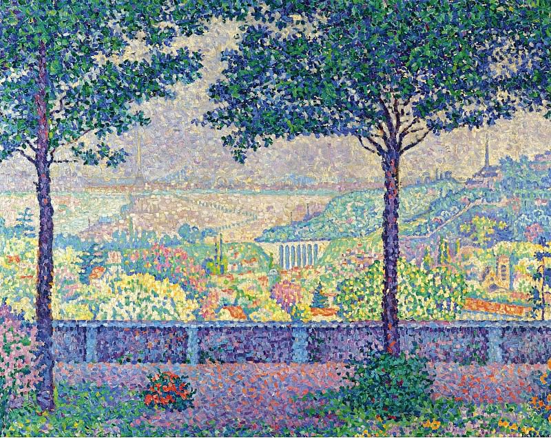Paul Signac - Terrace of Meudon, 1899. Sotheby’s