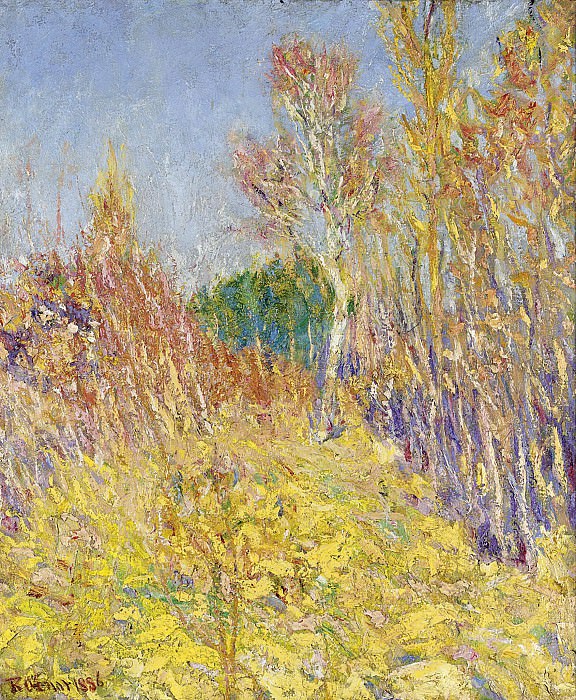 Roderic OConnor - The Group of Poplars, Sun Effect, 1886. Sotheby’s