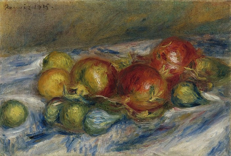 Pierre Auguste Renoir - Still Life with Figs and Granates, 1915. Sotheby’s
