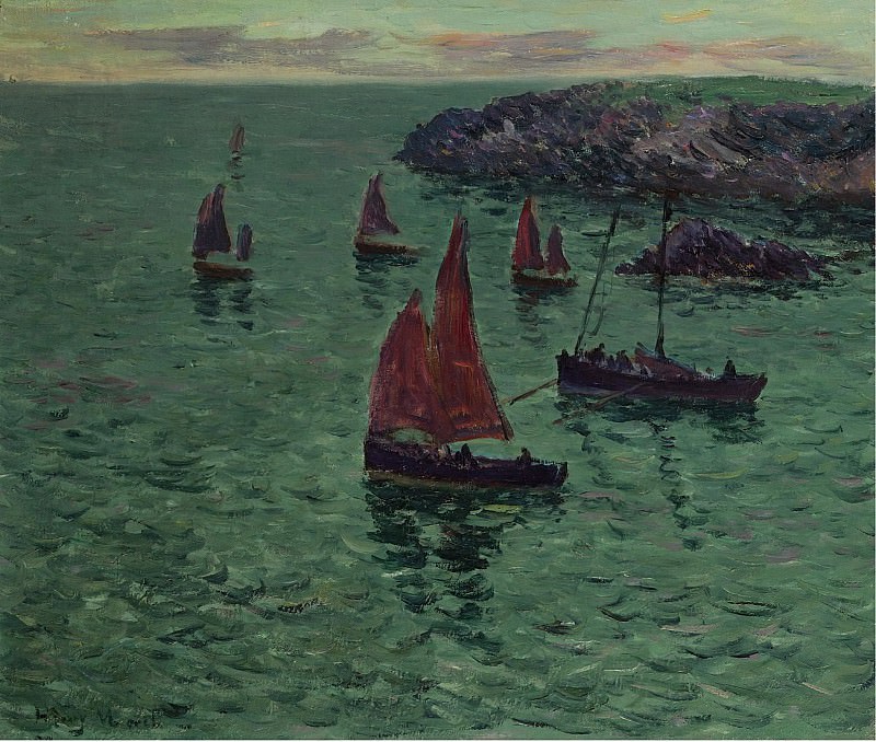 Henry Moret - The Sea with Pinnaces, 1897. Sotheby’s