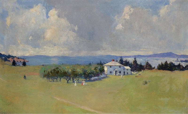 Frank W. Benson - Wooster Farm (The Farm at North Haven), 1912. Картины с аукционов Sotheby’s