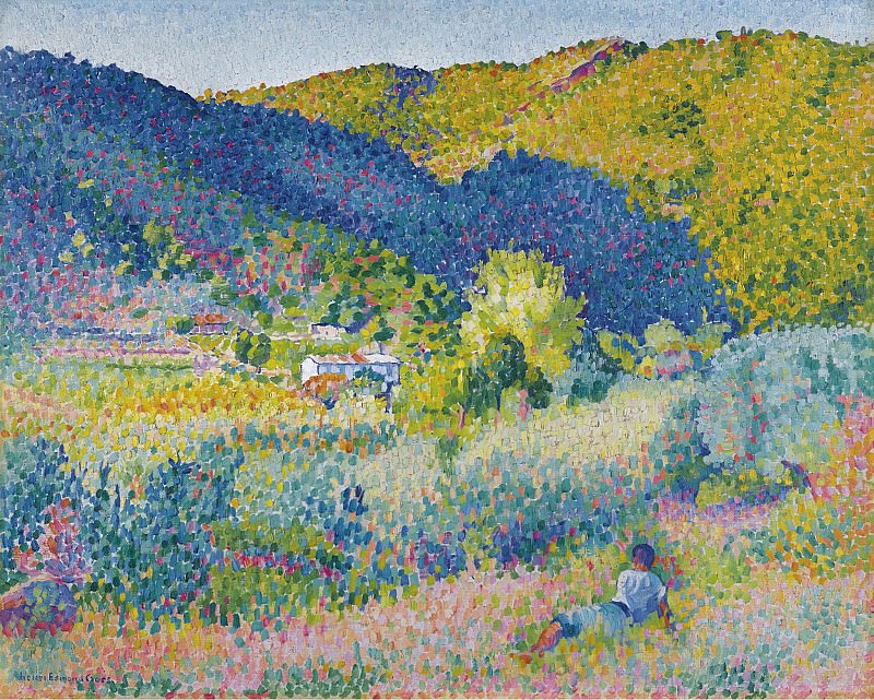Henri Edmond Cross - Landscape with Mountain Range, 1904. Sotheby’s