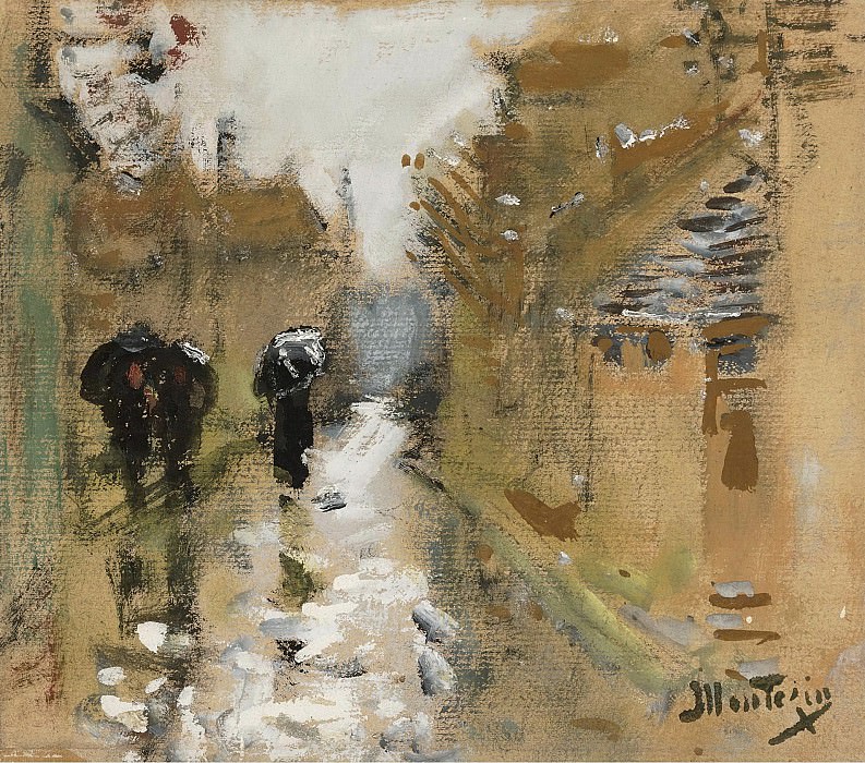 Pierre-Eugene Montezin - Under the Rain. Sotheby’s
