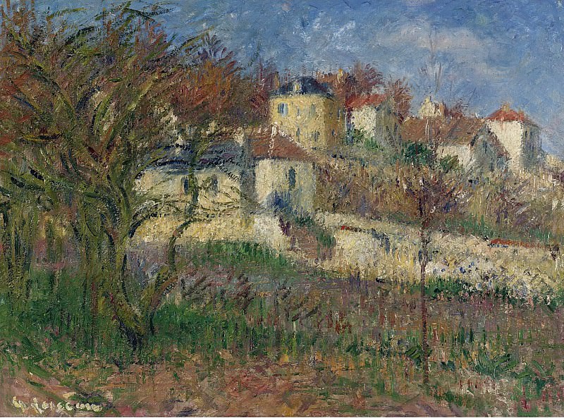 Gustave Loiseau - The Hills of Hermitage, Pontoise, 1930. Картины с аукционов Sotheby’s