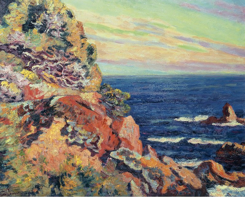 Armand Guillaumin - Rocks at Agay, 1893. Картины с аукционов Sotheby’s