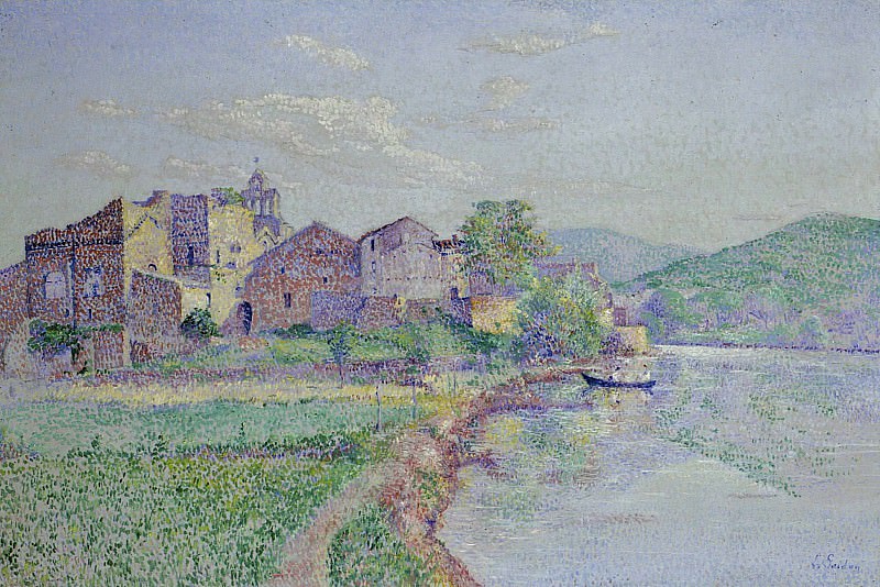 Louis Gaidan - Remoulins, Pont du Gard. Картины с аукционов Sotheby’s