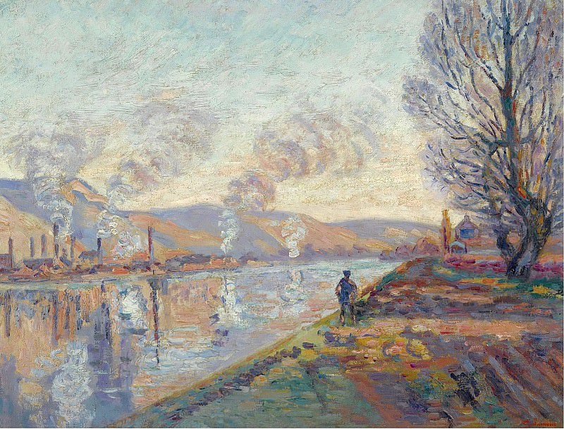 Armand Guillaumin - The Seine at Rouen, 1890. Sotheby’s