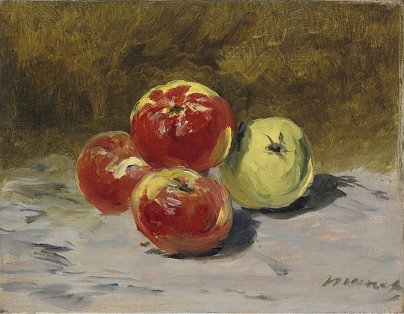 Eduard Manet - Four Apples, 1882. Sotheby’s