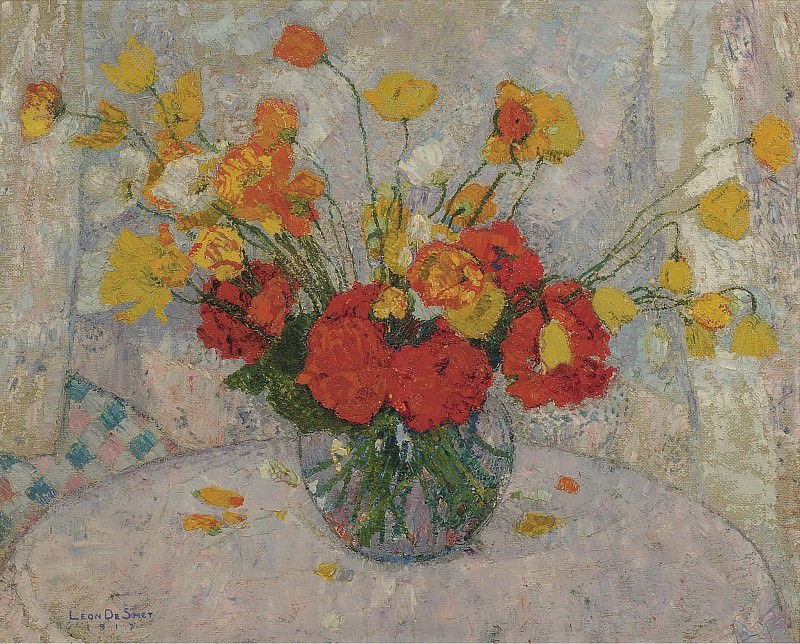 Leon De Smet - Bouquet of Flowers, 1917. Sotheby’s