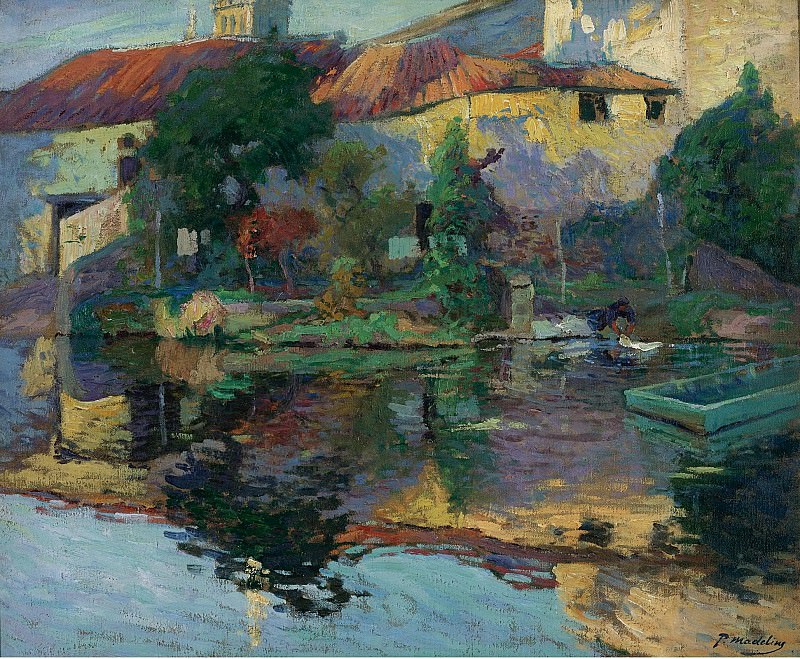 Paul Madeline - The House at Saintonge by the Water. Картины с аукционов Sotheby’s