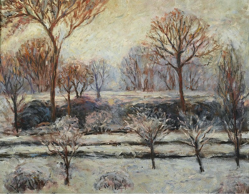 Blanche Hoschede-Monet - Winter Landscape. Картины с аукционов Sotheby’s