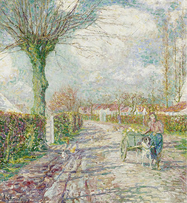 Jenny Montigny - Returning to the Farm, 1906. Картины с аукционов Sotheby’s
