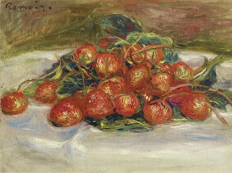 Pierre Auguste Renoir - Still Life with Strawberries. Sotheby’s