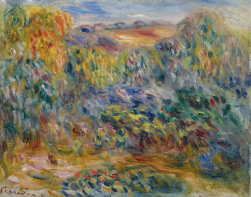 Pierre Auguste Renoir - Landscape at Montagne, 1914. Картины с аукционов Sotheby’s