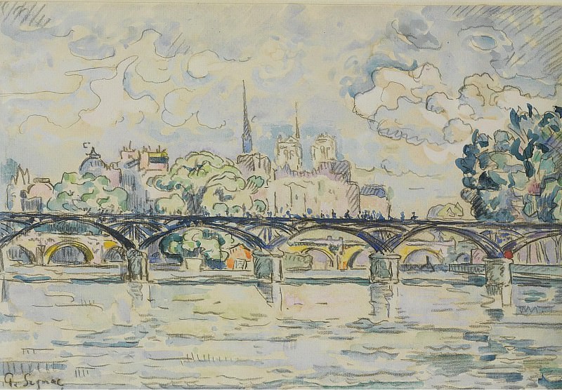Paul Signac - Paris, the Bridge of Arts. Sotheby’s