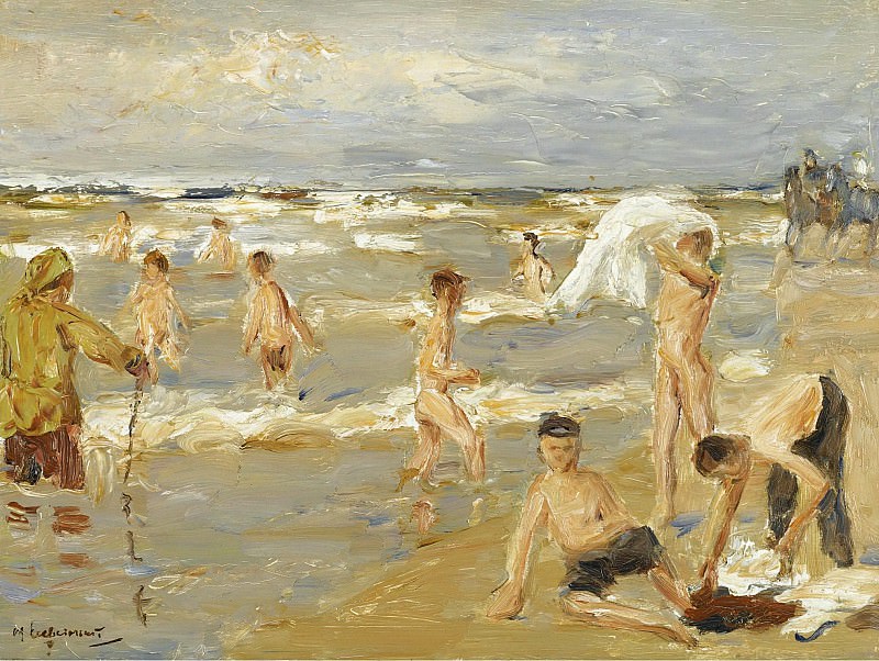 Max Liebermann - Boys Bathing, 1909. Sotheby’s