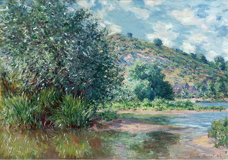 Claude Monet - Landscape at Port-Villez, 1885. Картины с аукционов Sotheby’s