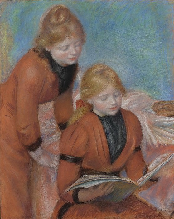 Pierre Auguste Renoir - Reading, 1889. Картины с аукционов Sotheby’s