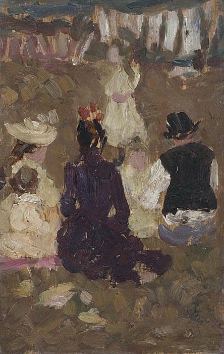 James Wilson Morrice - Seated Family in the Park. Картины с аукционов Sotheby’s