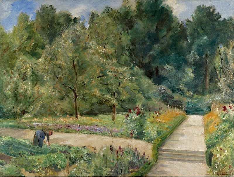 Max Liebermann - The Garden in Wannsee to the West, 1921. Sotheby’s