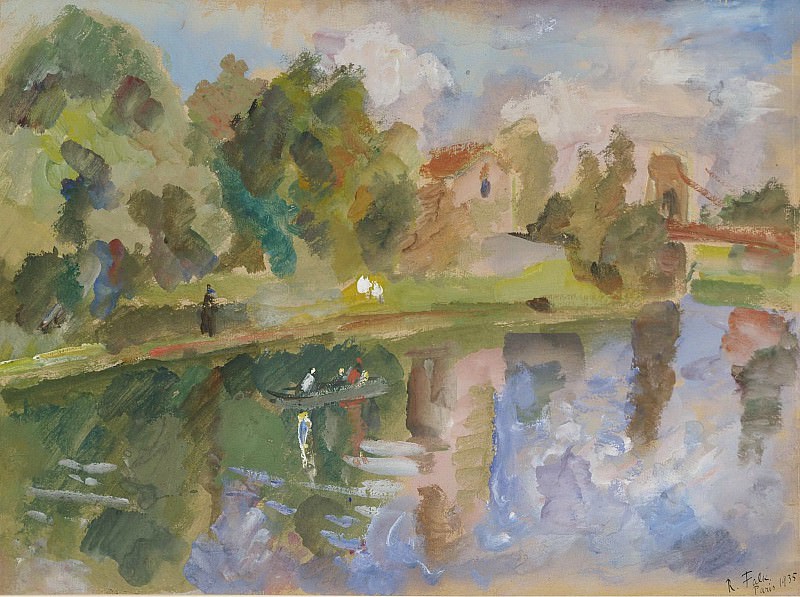 Robert Falk - Boating on a River, 1935. Sotheby’s