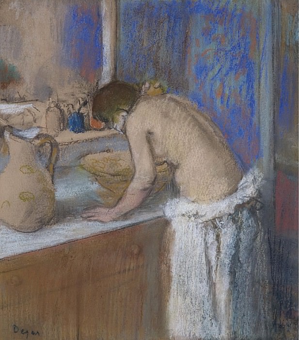 Edgar Degas - Young Woman by the Toilette, 1895. Картины с аукционов Sotheby’s