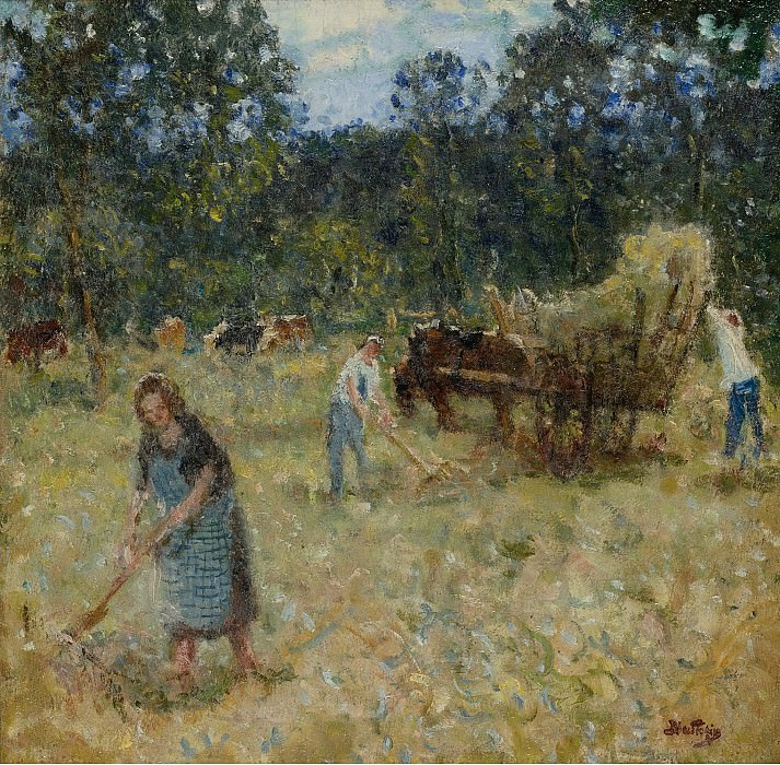 Монтезин, Пьер Эжен - Hay-Mowing. Картины с аукционов Sotheby’s