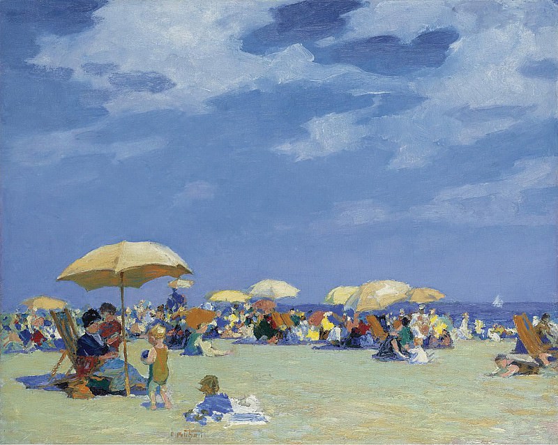 Эдуард, Генри Потхаст - Beach at Far Rockaway. Картины с аукционов Sotheby’s