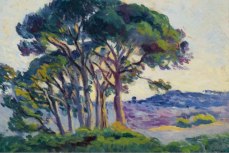 Maximilien Luce - Pines near Cannebiers, 1903. Sotheby’s