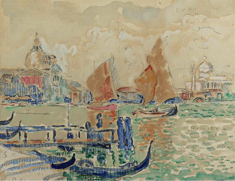 Paul Signac - View of Venice, 1904. Sotheby’s