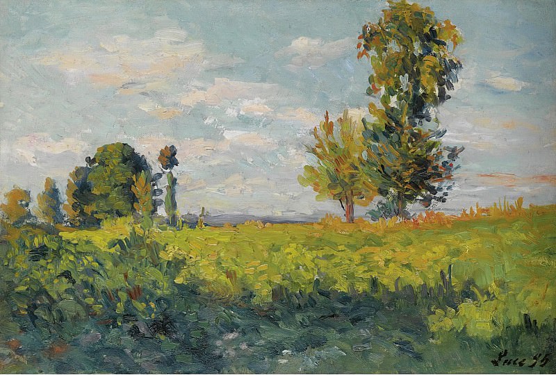 Maximilien Luce - Fields, 1905. Sotheby’s