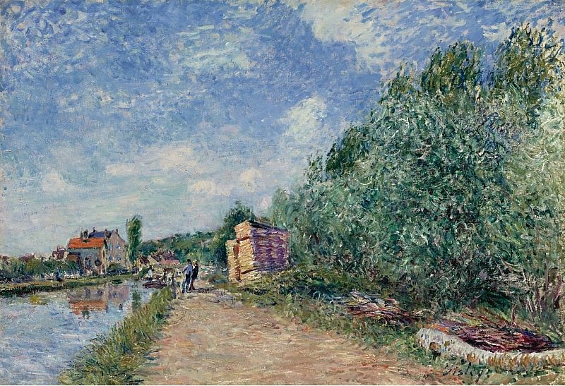 Alfred Sisley - The Loing Channel, Tow-Path, 1882. Sotheby’s